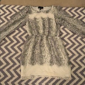 Size UK 12 long sleeved dress double layered